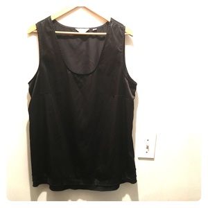 Black Silky Tank Top Size 18/20